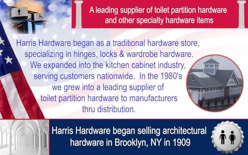 Harris Hardware TP1286 Cast Zamac 2-Ear Urinal Screen Bracket - Image 4
