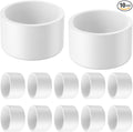 10 Packs 2-1/2 Inch PVC Pipe End Cap, Fits 2.87" Od Schedule 40 Furniture Grade by Unknown