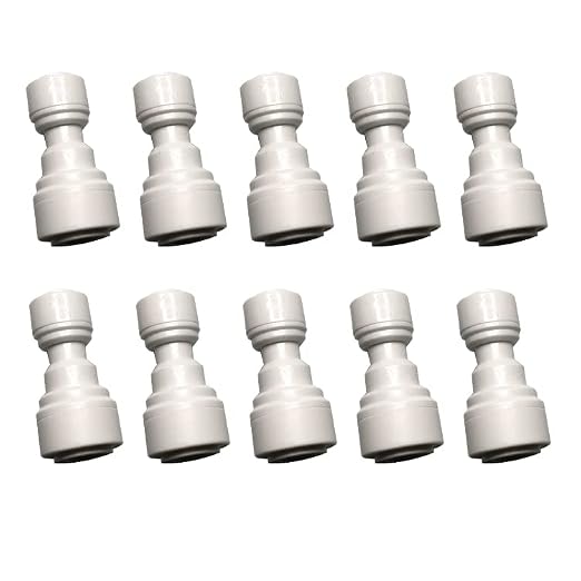 Malida 1/4inch Tube to 3/8inch Tube push fit straight quick connect by MALIDA