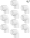 10-Pack 1/2 Inch PVC Fittings 90 Degree Elbow, Furniture Build Grade SCH40 by Unknown