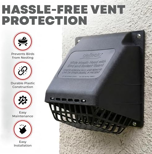 Deflecto 4-Inch Wide Mouth Dryer Vent Hood - Image 3