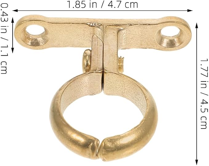 VILLCASE 2Pcs Brass Pipe Clamp for 22mm 3/4" PEX Pipes, Heavy Duty Tube Support - Image 5