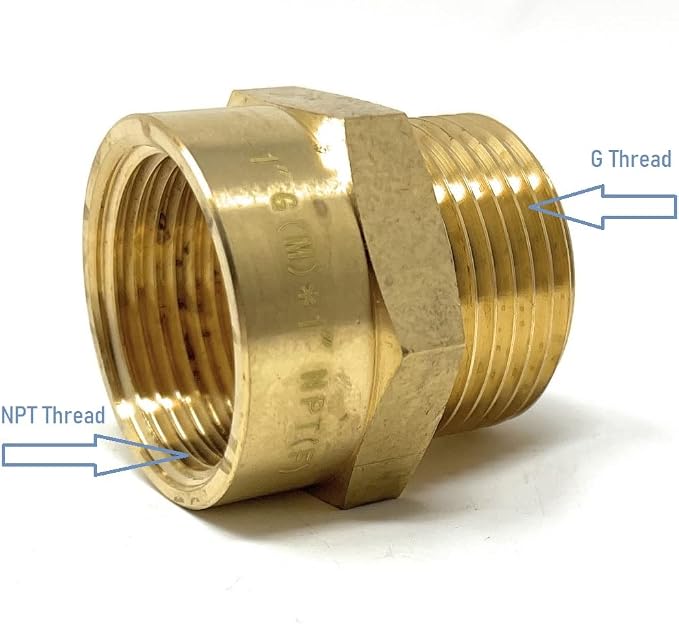 G Thread Male to NPT Female Adapter - Image 2