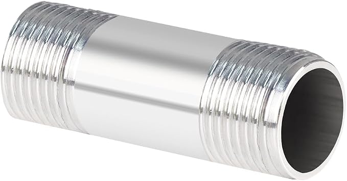 Quickun 304 Stainless Steel Pipe Fitting, 1/4" NPT x 1/4" NPT Male Malleable by VisittheQuickun