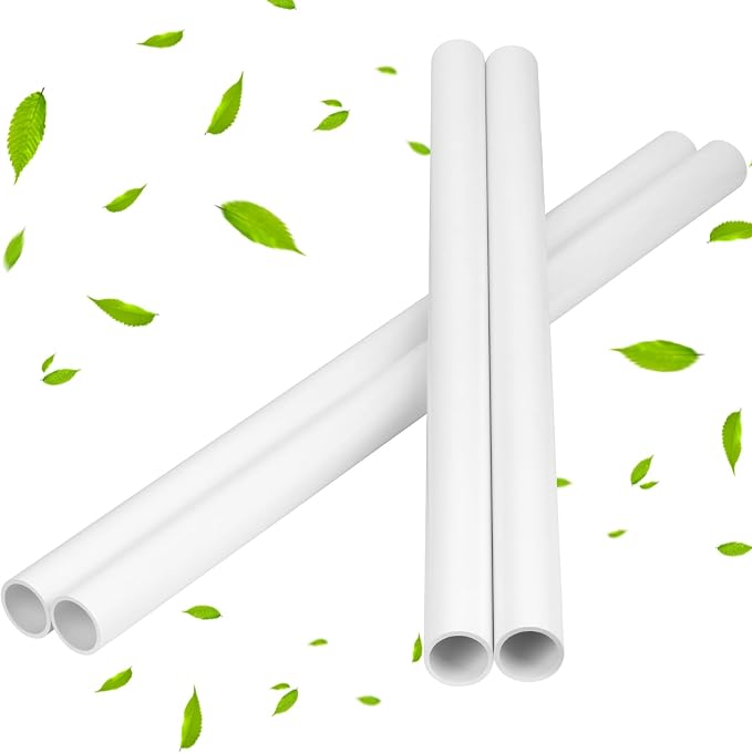 4Pcs 1-1/2 Inch PVC Pipe 34" Long White Sch40 Industrial PVC Pipes - Image 5