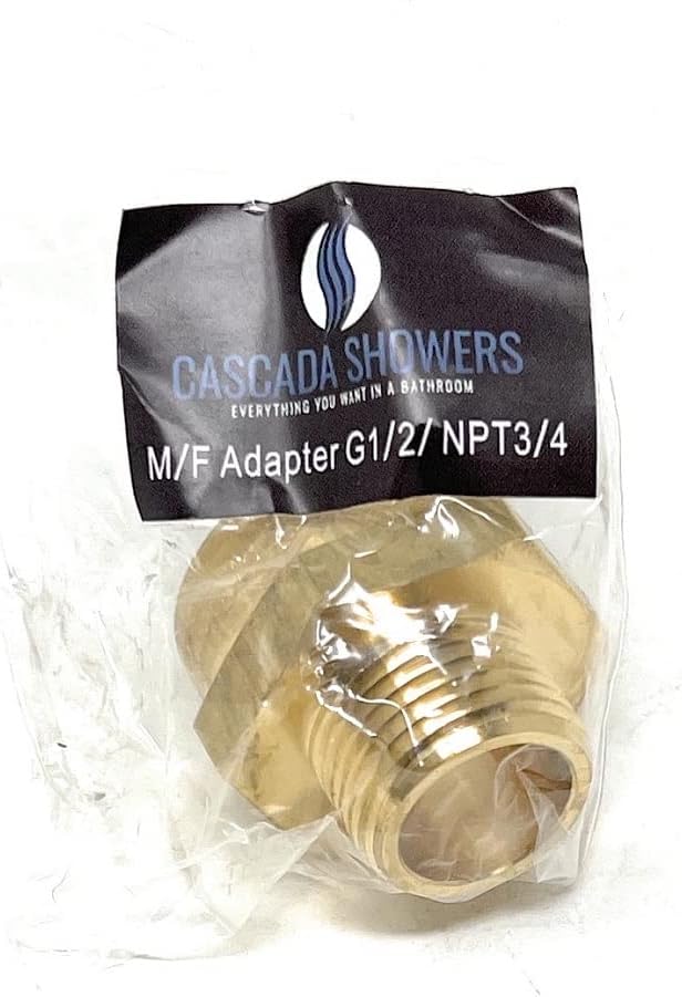 Cascada Lead-Free Brass Adapter, G Thread British BSPP Male to NPT Female) - Image 4
