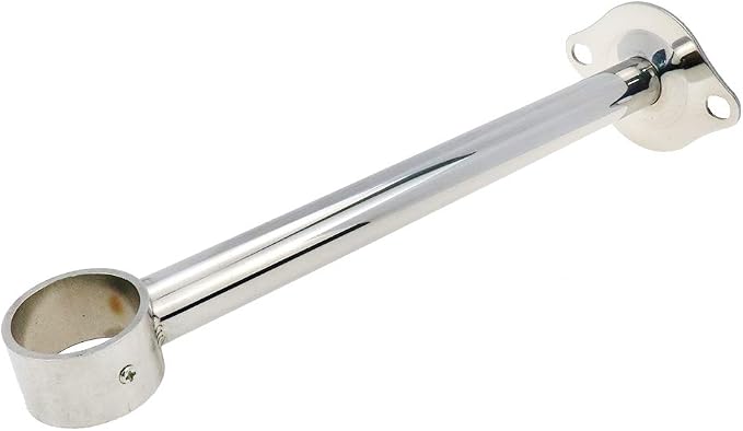 Ceiling-Mount Bracket Wardrobe Pipe Bracket Rod Lever Support Holder Fit 32 to - Image 5