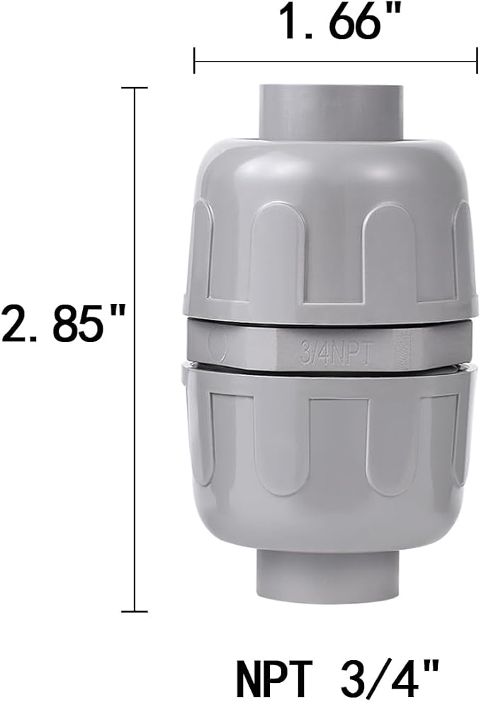 6 Pcs NPT 3/4 Inch Liquid Tight Connector Non-Metallic PVC Electrical Flexible - Image 2