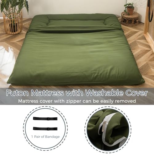 MAXYOYO 6" Extra Thick Japanese Floor Mattress Full Folding Futon Mattress - Image 4