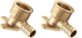 EFIELD Pex 1/2 Inch x 1/2 Inch Female NPT Drop-Ear Elbow | PEX Brass Crimp by EFIELDPEXTUBING