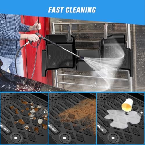 Nilight TPE Floor Mats for Ford F-150 F150 SuperCrew Cab Bench Seat - Image 5