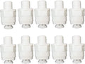 Malida Push to Connect 1/8 Male Connector x 1/4 Ro Tube itting, 10 Pack | Food by MALIDA