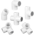 Xuniea 42 Pieces 1/2 Inch PVC Pipe Fittings Elbow Set Tent Connection Tee Heavy by Xuniea