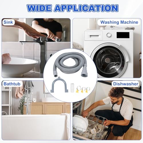 PATIKIL Washing Machine Drain Hose 2m/6.6FT - Image 7