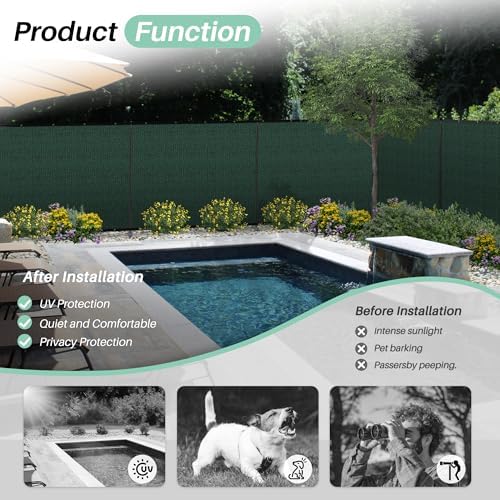 SunnyRoyal 6' x 27' Privacy Fence Screen Panel - Image 6