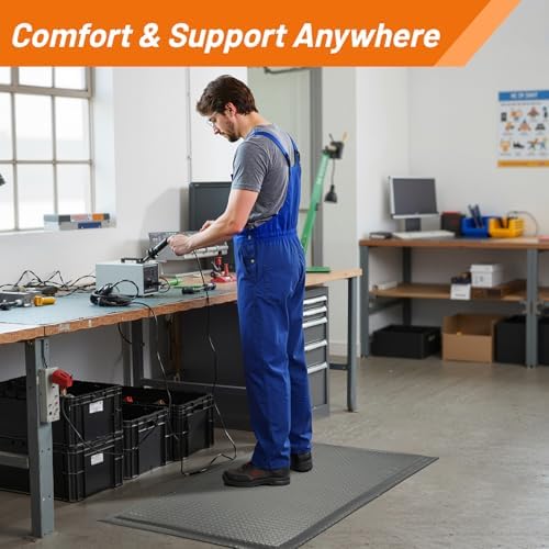 Nisorpa Anti Fatigue Mats Industrial 2' x 6' Ergonomic Standing Mat 15/16" - Image 7