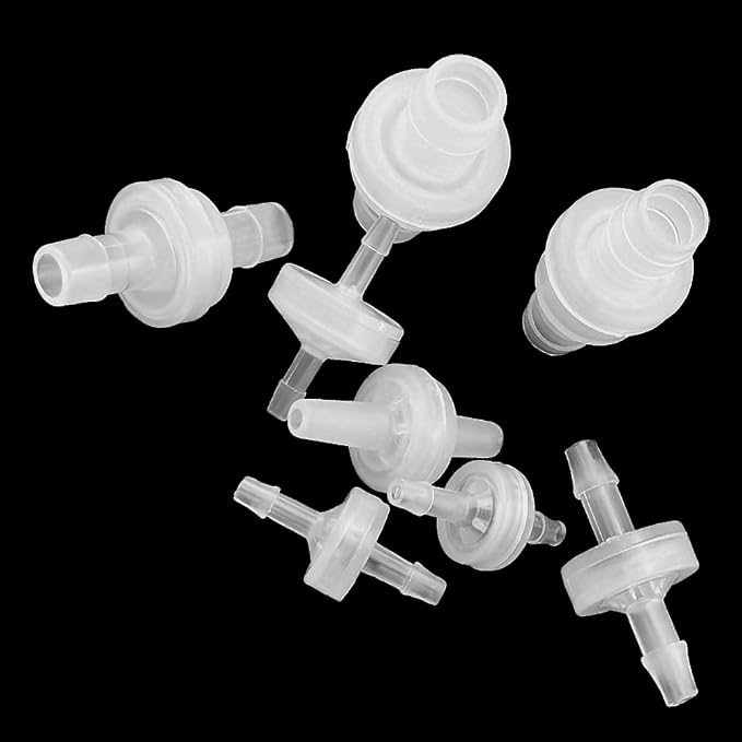 One Way Check Valve 5/32" Hose Barb Non Return Ozone Resistance Plastic Valve - Image 6
