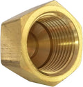 Brass Flare Cap, SAE 45 Degree Flared Tube Fitting by TLTOOLEGIN