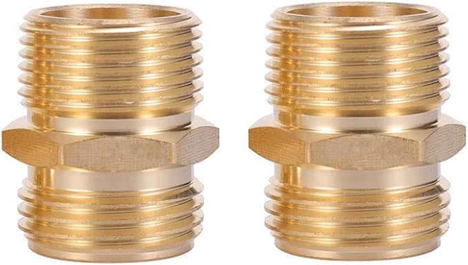3/4”GHT Male x 3/4”NPT Male Connector, Brass Garden Hose Adapter, Brass Garden - Image 5