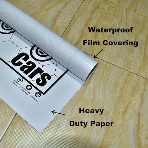 Car Paper Floor Mats Disposable, All-Weather Mats, Waterproof Trim-to Fit - Image 2