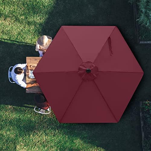 MASTERCANOPY Patio Umbrella 9 ft Replacement Canopy - Image 6