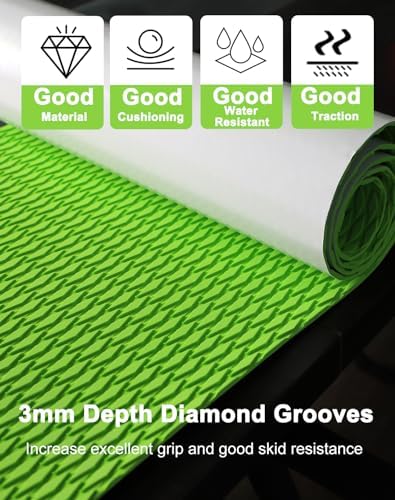 Hjdeck Universal Surfboard Pad EVA Foam Boat Flooring Decking Sheet - Image 2