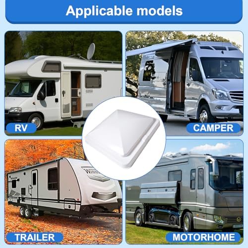 3Pcs Vent Cover for RV Roof Replacement, Enclosed Trailer, Motorhome 14" x 14" - Image 5