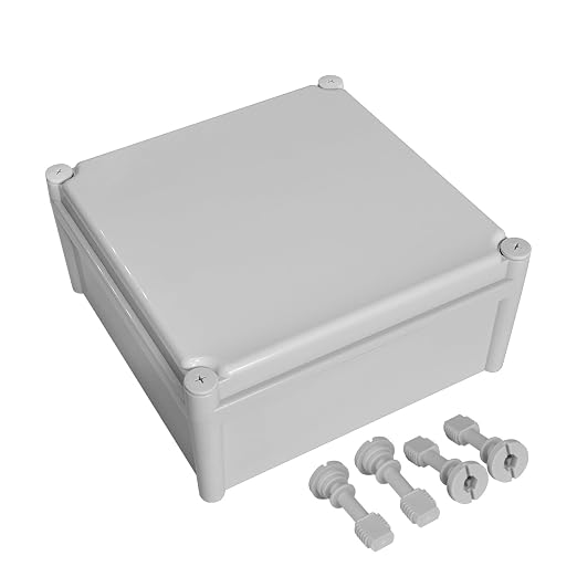 Waterproof Dustproof IP67 Junction Box DIY Case Enclosure Gray 11 x 11 x 5.1 by LeMotech
