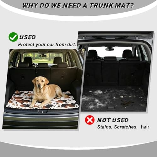 Cow Spot Waterproof Car Trunk Mat 29"x39" - Image 4
