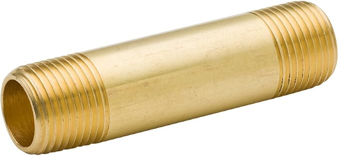 Brass Long Nipple 1/8" NPT Male x 1/8" NPT Male Pipe Fitting - Image 2