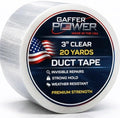 Gaffer Power Clear Repair Tape 3 in x 20 Yds, Waterproof, Made in USA by GafferPower