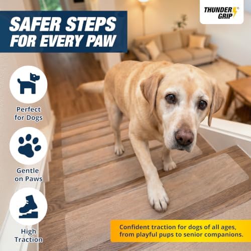 Clear Stair Treads Non-Slip Indoor 30" x 8" 15-Pack - Image 2