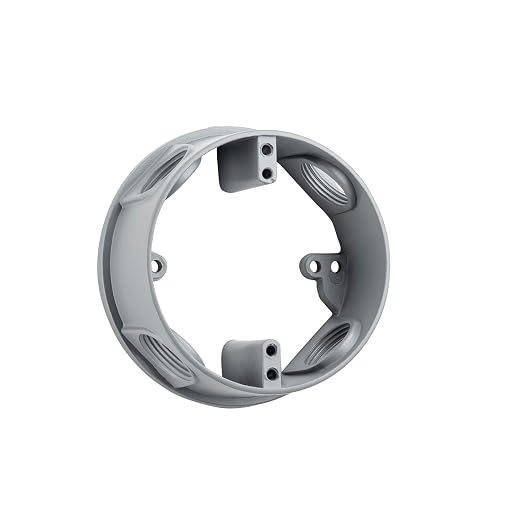 Weatherproof Four 1/2-Inch Hole Metallic Extension Ring by Sealproof