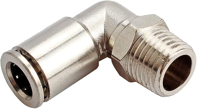 Beduan Brass BPL Push to Connect Air Fittings Elbow 1/2" Tube OD x 3/8" NPT by Beduan