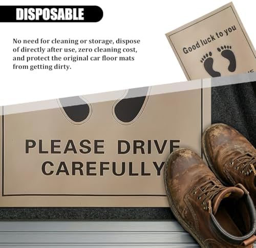 50PCS 16 x 20 Car Paper Floor Mat, Disposable Kraft Paper Vehicle Floor Foot - Image 6