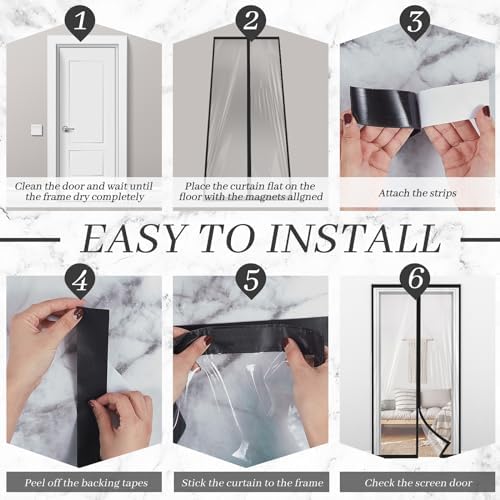 Amylove Zipper 38 x 83 Inch Dust Barrier Door 3 x 7 ft Construction Wall - Image 4