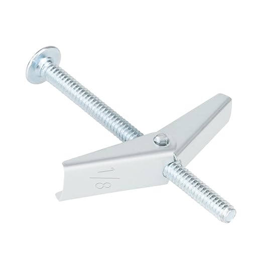 50 Pcs 1/8 Inch Heavy Duty Metal Drywall Anchors Kit | Toggle Bolts and Wing by Aovchei