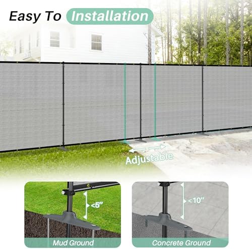 SunnyRoyal 6' x 15' Privacy Fence Screen Panel - Image 5