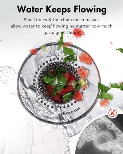 Reversible Sink Drain Strainer & Kitchen Sink Stopper Set - Image 3