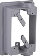 1-Gang Weatherproof Extension Adapter, Swing Arm, Two 1/2 in. Threaded Outlets by BELL