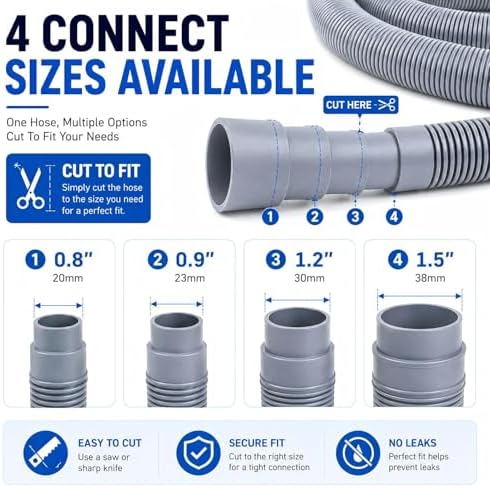 20 FT Washing Machine Drain Hose - Image 3