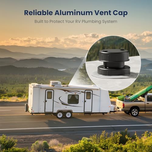 Safoner Aluminum RV Roof Vent Cover- Roof Plumbing Replacement Cap Kit - Image 4