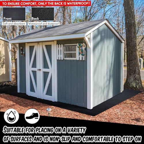 Outdoor Shed Floor Mat 8 x 15 ft, Waterproof Non Slip Rug - Image 5