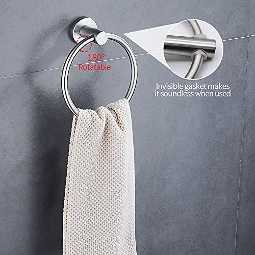 20pcs Brushed Nickel Bathroom Hardware Set - Image 5