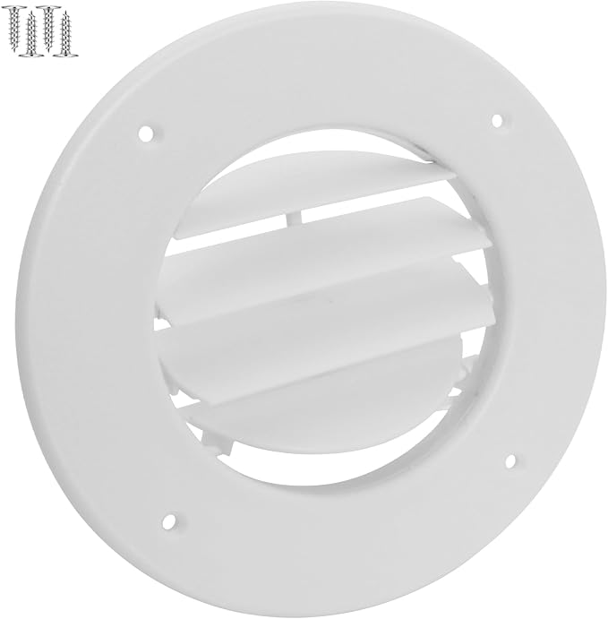 1-Pack 6.5" RV Ceiling Vent Cover Replacement, 1 Pack, Polar White by XGGYA