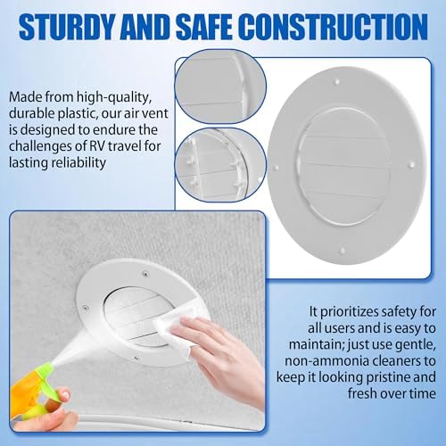 Calvana (2-Pack 6.5" RV Ceiling Vent Covers - Image 4