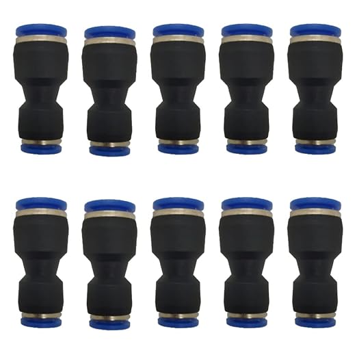 zjxed 8mm OD x 6mm OD Pneumatic quick Connector Push to Connect fittings by ROZESAZZ