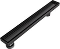 EXF Offset Linear Shower Drain 34 Inch Matte Black by EXF