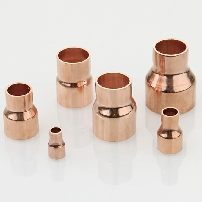 Joywayus 5PCS 1" x 1/2" ID Copper Sweat Reducer Coupling Pipe Fitting Pressure - Image 4