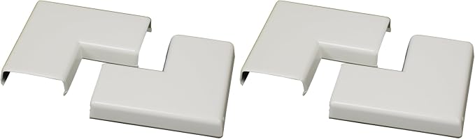 Wiremold Plastic Nonmetallic Raceway, Extending Power, On-Wall Flat Elbow by Legrand-Wiremold